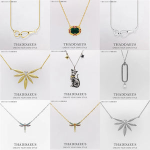 Magic Cat Pendant Necklace, Link Chain Jewelry for Women