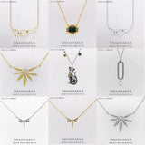 Magic Cat Pendant Necklace, Link Chain Jewelry for Women