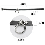 Sexy Collar Restraints Choker Neck Punk Gothic PU Leather Necklace