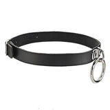 Sexy Collar Restraints Choker Neck Punk Gothic PU Leather Necklace