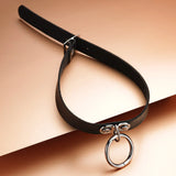 Sexy Collar Restraints Choker Neck Punk Gothic PU Leather Necklace
