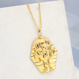 Pharaoh Santa Claus Pendant Necklace for Women