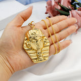 Pharaoh Santa Claus Pendant Necklace for Women