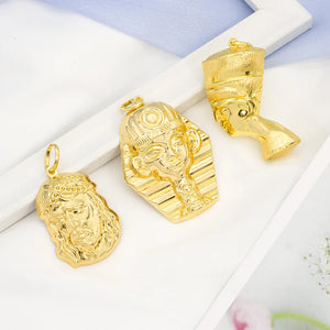 Pharaoh Santa Claus Pendant Necklace for Women