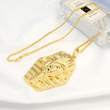 Pharaoh Santa Claus Pendant Necklace for Women
