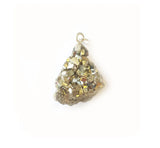 Pyrite Rough Pendant Necklace Sterling Silver