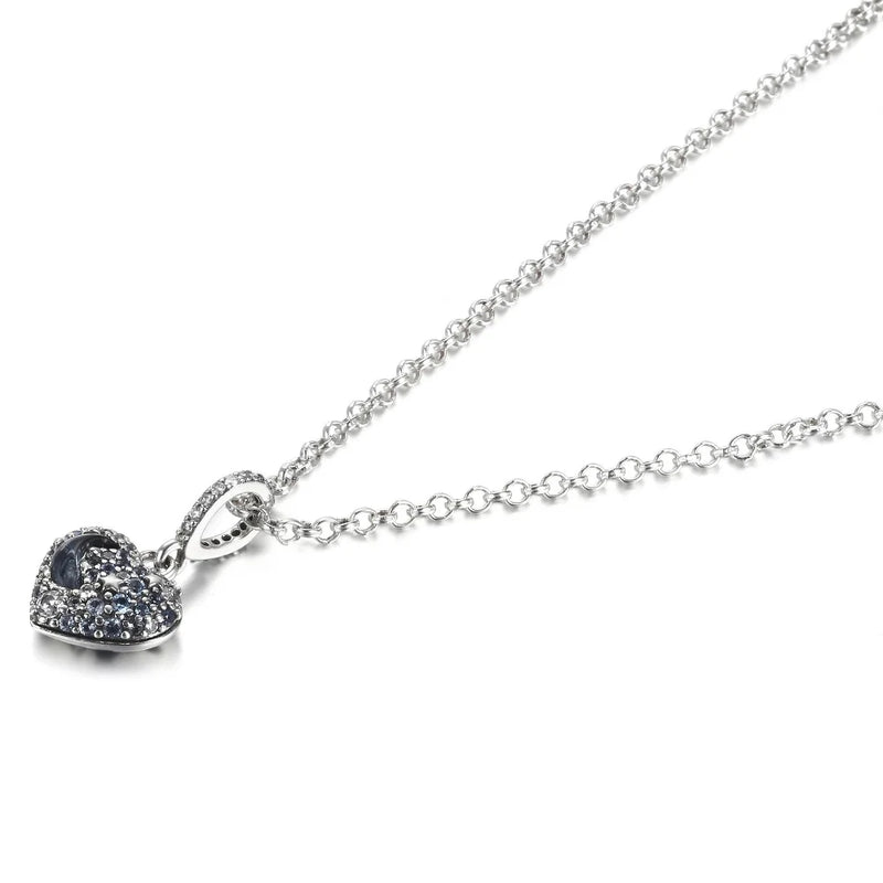 Dainty Heart Pendant Necklace in Sterling Silver