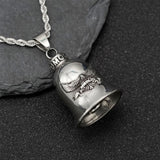 Retro Motorcycle Pendant Bell Chain for Men Office