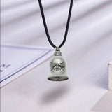 Retro Motorcycle Pendant Bell Chain for Men Office