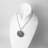 925 Sterling Silver Pendant Disc Ornament Gift