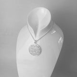 925 Sterling Silver Pendant Disc Ornament Gift