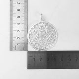 925 Sterling Silver Pendant Disc Ornament Gift