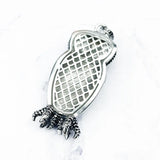 Owl Pendant Queen of Night 925 Silver Zirconia Jewelry