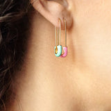 925 Silver Lightning Diamond Hoop Earrings for Women