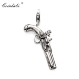 Pirate Gun Punk 925 Sterling Silver Pendant For Men Women