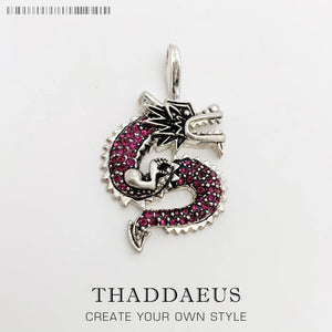 Red Dragon Pendant Necklace, 2019 Winter Jewelry Ethnic Accessories