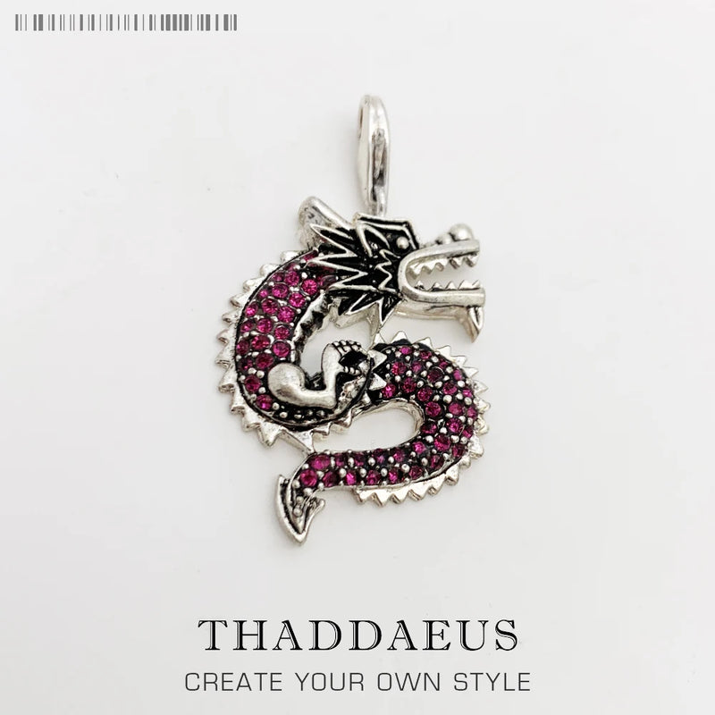 Red Dragon Pendant Necklace, 2019 Winter Jewelry Ethnic Accessories