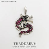 Red Dragon Pendant Necklace, 2019 Winter Jewelry Ethnic Accessories