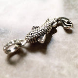 925 Sterling Silver Red Koi Fish Pendant Necklace