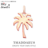 Rose Gold Coconut Tree Pendant Necklace
