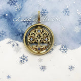 Rotating Tree Pendant in 925 Silver with Colorful Stones