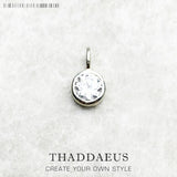 925 Sterling Silver Crystal Pendant Necklace