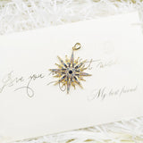 Royalty Star Pendant Golden in 925 Silver with Colorful Zirconia
