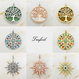 925 Sterling Silver Tree Amulet Pendant Necklace Gift For Women Girls