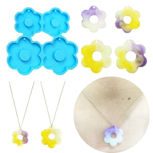 Silicone Flower Earring Mold for DIY Jewelry Making