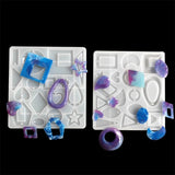 Silicone Mold Drop Earring Craft DIY Charms Necklace Keychain Crystal Resin Jewe