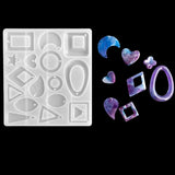 Silicone Mold Drop Earring Craft DIY Charms Necklace Keychain Crystal Resin Jewe