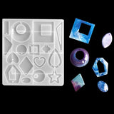 Silicone Mold Drop Earring Craft DIY Charms Necklace Keychain Crystal Resin Jewe