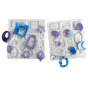 Silicone Mold Drop Earring Craft DIY Charms Necklace Keychain Crystal Resin Jewe