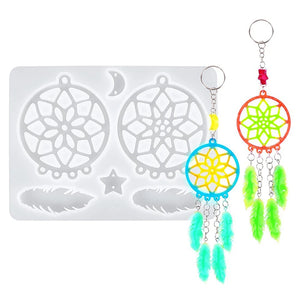 Silicone Mould Keychain Epoxy Resin Molds Jewelry Casting Crafts