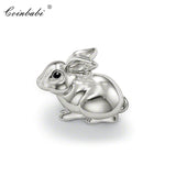 925 Sterling Silver Rabbit Pendant for Women