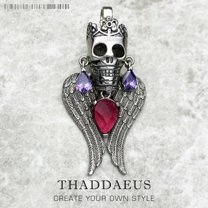Skull King 925 Sterling Silver Pendant
