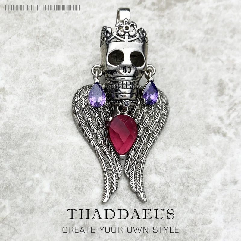 Skull King 925 Sterling Silver Pendant