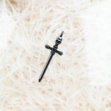 Skull Sword Pendant Necklace 925 Sterling Silver Europe Jewelry Gift