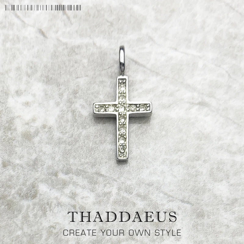 925 Sterling Silver Pendant Small Cross Faith Jewelry Gift