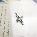 925 Sterling Silver Pendant Small Cross Faith Jewelry Gift