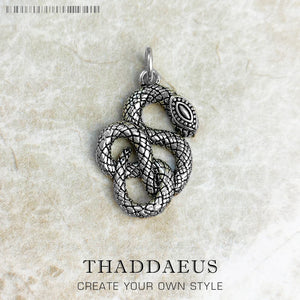 Snake Pendant 925 Sterling Silver Fine Jewelry Gift For Woman