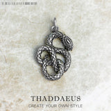 Snake Pendant 925 Sterling Silver Fine Jewelry Gift For Woman
