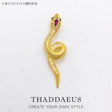 Pendant Snake Golden Bohemia Gift For Women