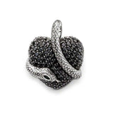 Vintage Pendant Snake Mask Winged Heart Flower Fans Jewelry