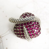 Snake Heart Love Jewelry 925 Sterling Silver Vintage Accessory Gift