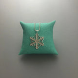 Snow Flake Pendant 925 Silver Zircon Stones Women Jewelry Romantic Gift