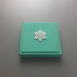 Snow Flake Pendant 925 Silver Zircon Stones Women Jewelry Romantic Gift