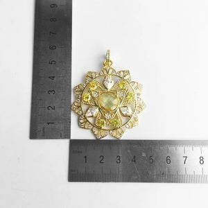 Sterling Silver Solar Plexus Chakra Pendant for Women & Men