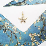 Pendant Starfish 925 Sterling Silver With Golden Fine Jewelry Accessories