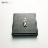 925 Silver Rabbit Pendant for Necklace Europe Vintage Gift